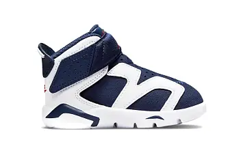 (TD) Air Jordan 6 Retro Little Flex TD Basketball Shoes BlueWhite - 3