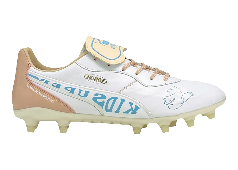 Фото № 1 с приближением к товару «‎Puma King FG KidSuper Studios Yellow Misty Rose»