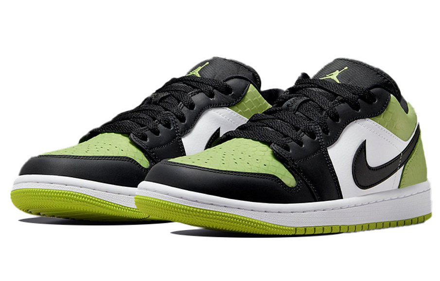 Фото № 3 с приближением к товару «‎Nike Air Jordan 1 Low "Vivid Green Snakeskin"»