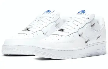 Kim HyunANike Air Force 1 '07 LX "Chrome Luxe" Wmns WhiteBlue - 3