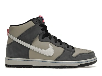 Nike SB Dunk High Pro Medium Grey Pink (DJ9800-001) - 1