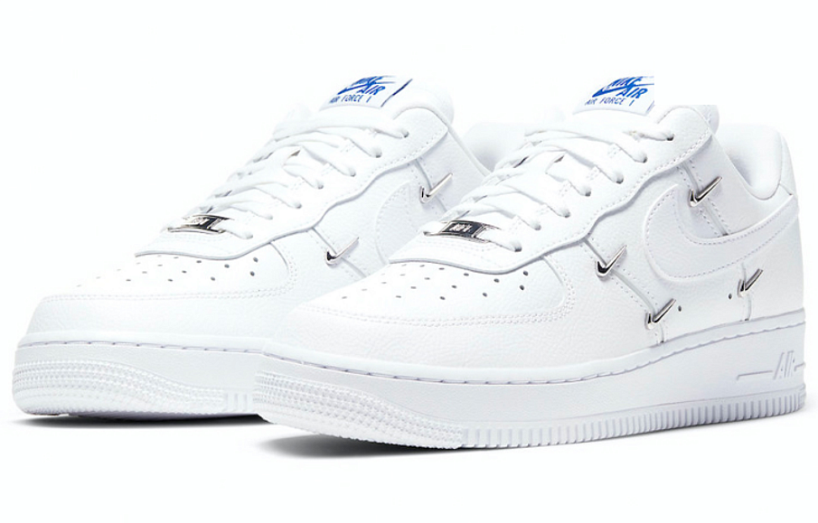 Фото № 3 с приближением к товару «‎Kim HyunANike Air Force 1 '07 LX "Chrome Luxe" Wmns WhiteBlue»