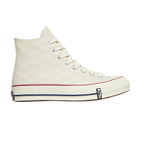 Фото № 1 с приближением к товару «‎Kith x Converse Chuck 70 Hi White Monogram»