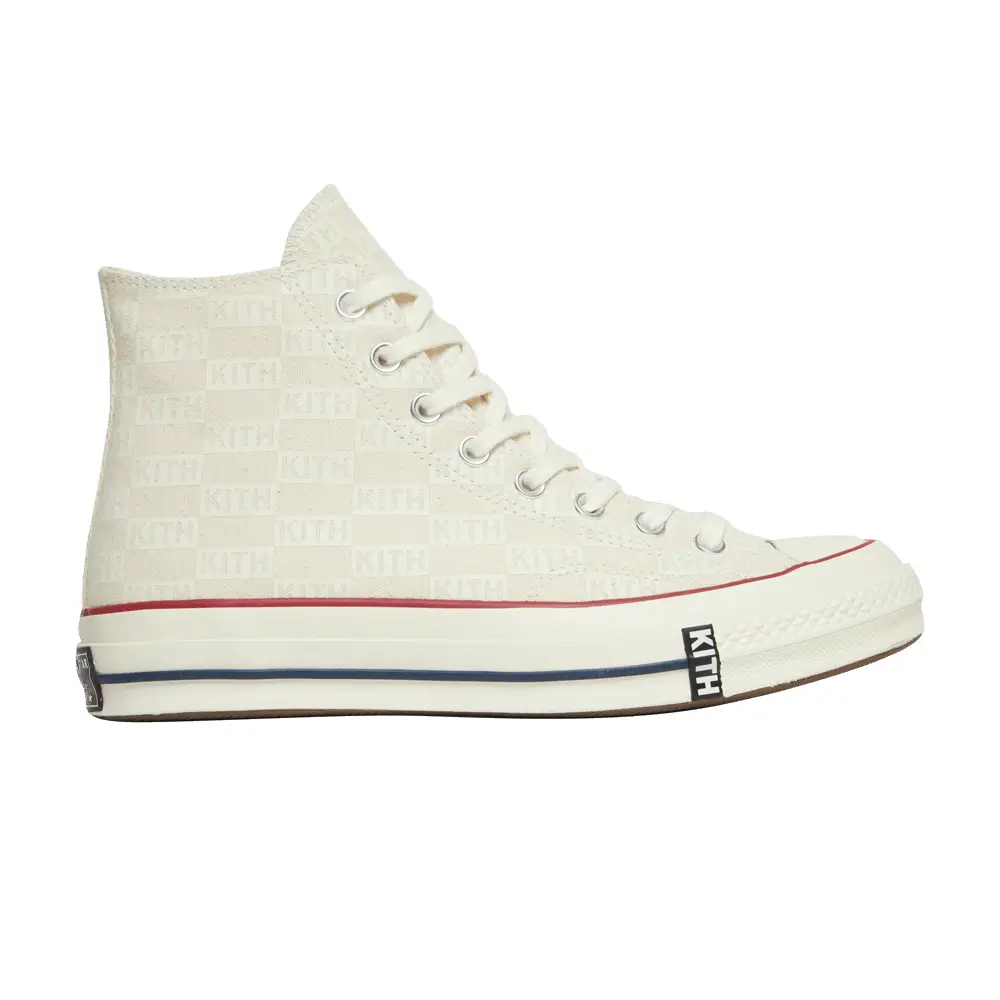 Kith x Converse Chuck 70 Hi White Monogram - 1
