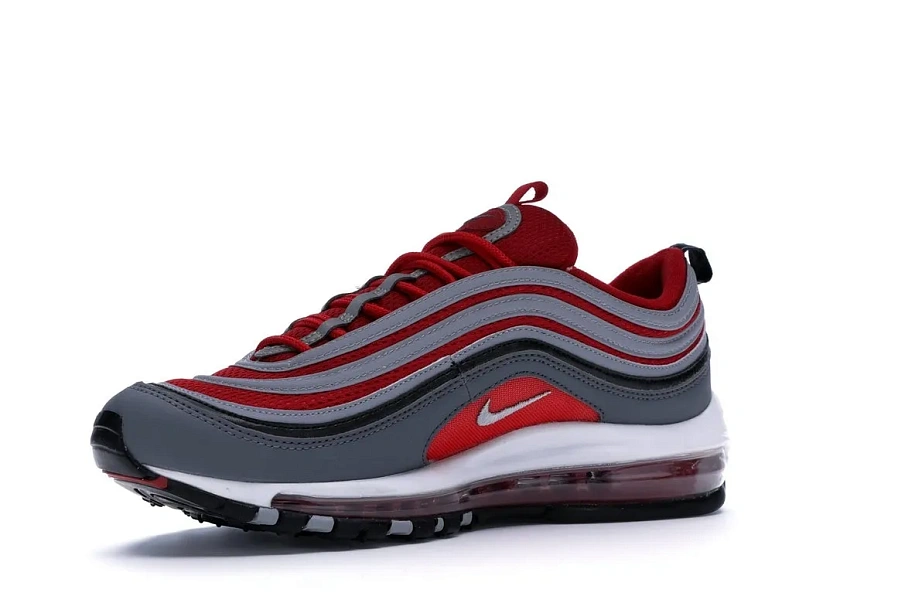 Фото № 4 с приближением к товару «‎Nike Air Max 97 Dark Grey Gym Red»