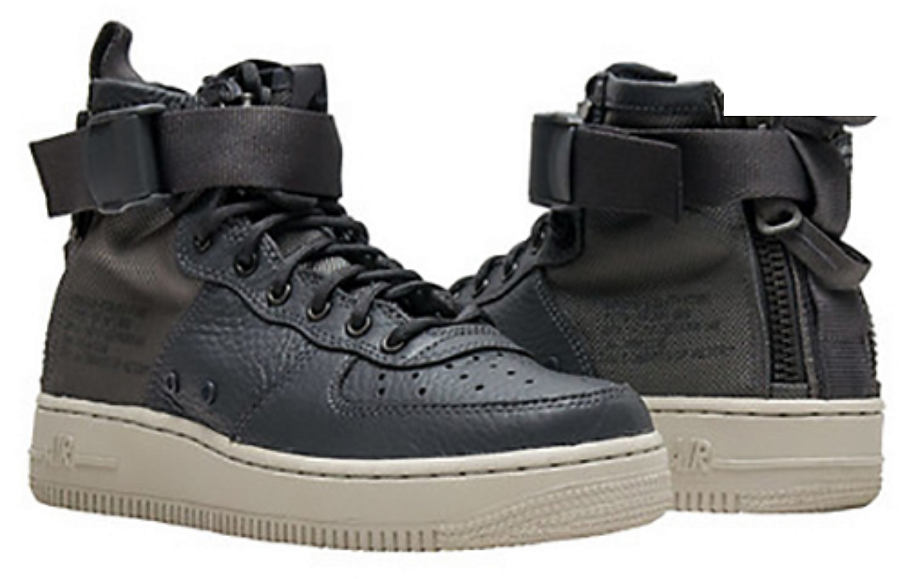Фото № 2 с приближением к товару «‎NIKE Air Force 1 Mid GS 'Dark Grey'»