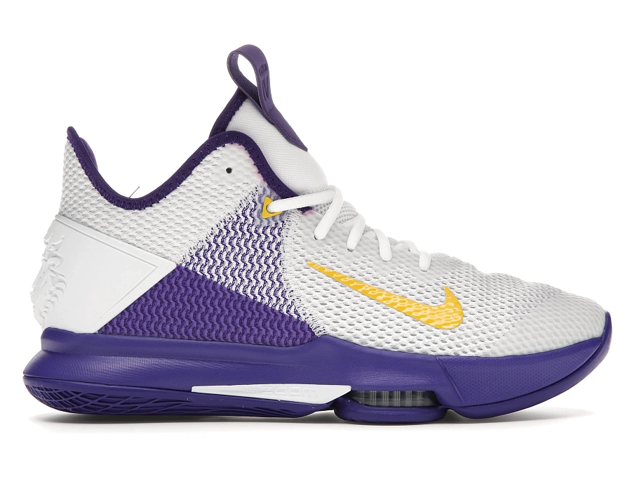 Фото № 1 с приближением к товару «‎Nike LeBron Witness 4 White/Voltage Purple»