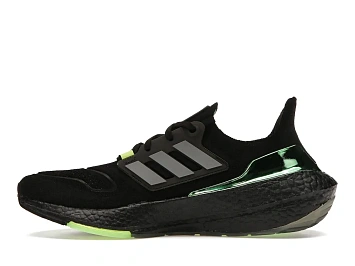 adidas Ultra Boost 22 Black Iron Metallic Beam Green - 3