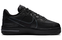 Фото № 2 с приближением к товару «‎Nike Air Force 1 React (GS) Black»