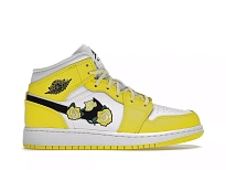 Фото № 1 с приближением к товару «‎Jordan 1 Mid Dynamic Yellow Floral »