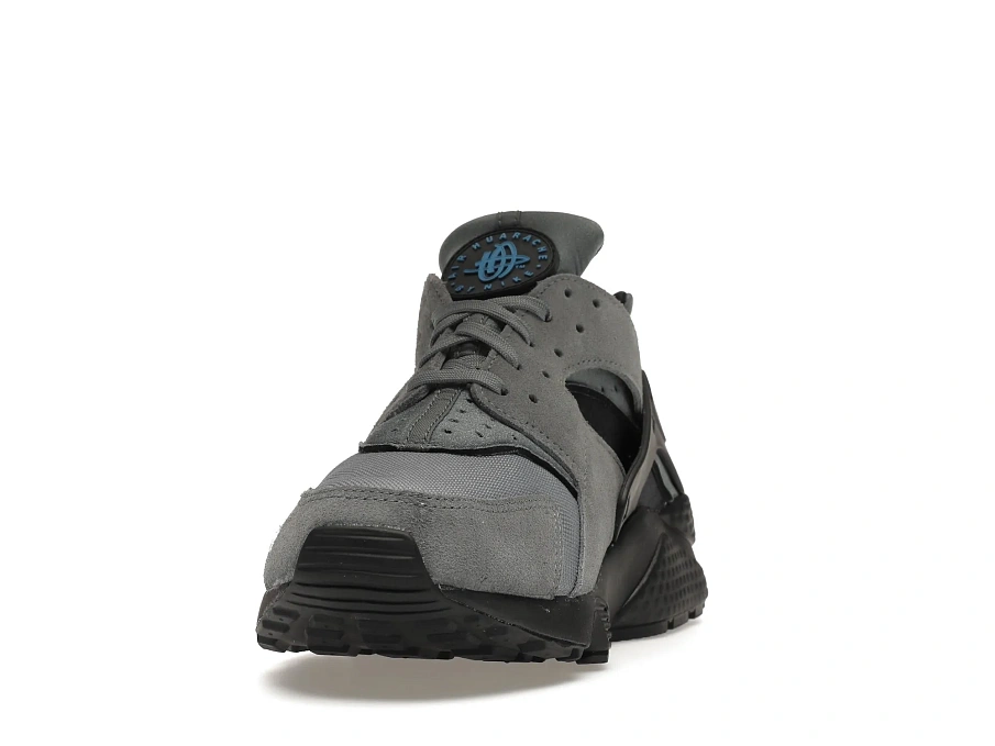 Фото № 3 с приближением к товару «‎Nike Air Huarache Grey Suede Laser Blue»