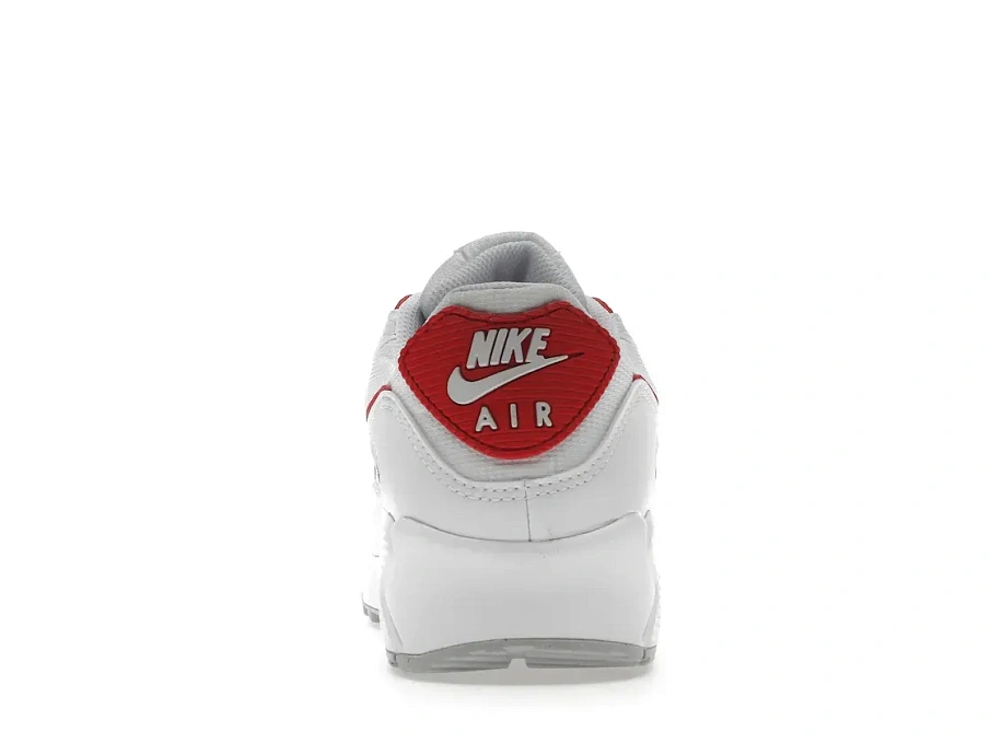 Фото № 4 с приближением к товару «‎Nike Air Max 90 White University Red»