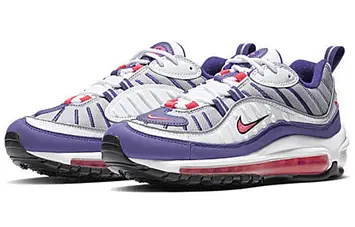 Nike Air Max 98 Running Shoes PinkPurple - 3