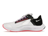 Фото № 3 с приближением к товару «‎Nike Air Zoom Pegasus 38 Flyease White Metallic Silver  (Wide)»