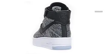 Nike Air Force 1 Mid Flyknit Oreo White - 4