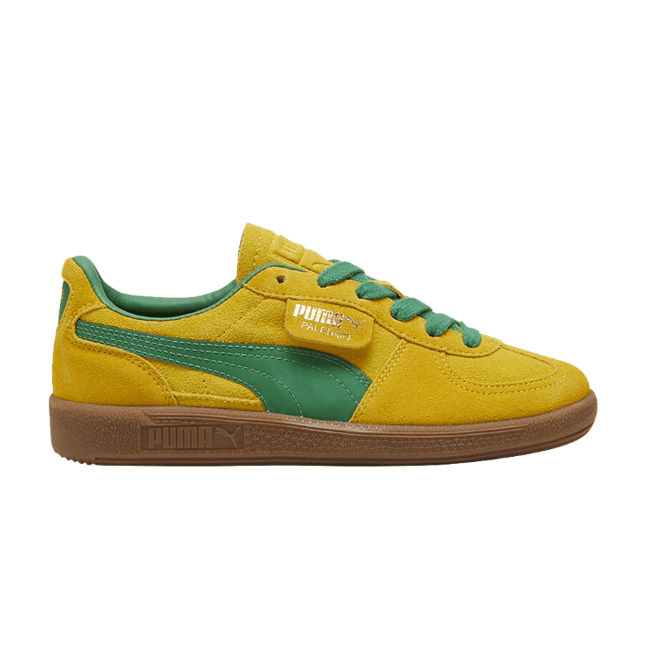 Фото № 1 с приближением к товару «‎Puma Palermo Big Kid Pel√© Yellow Archive Green»