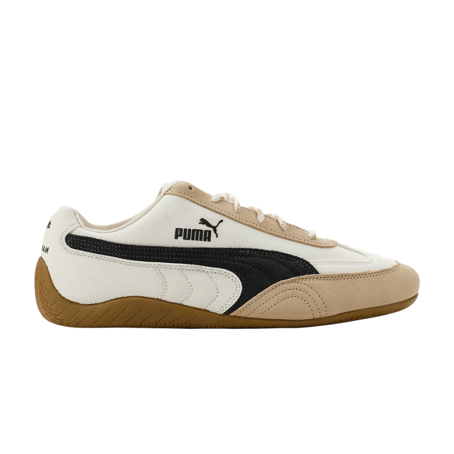 Фото № 1 с приближением к товару «‎Nahmias x Puma Speedcat Warm White Sand Dune Dark Gray»