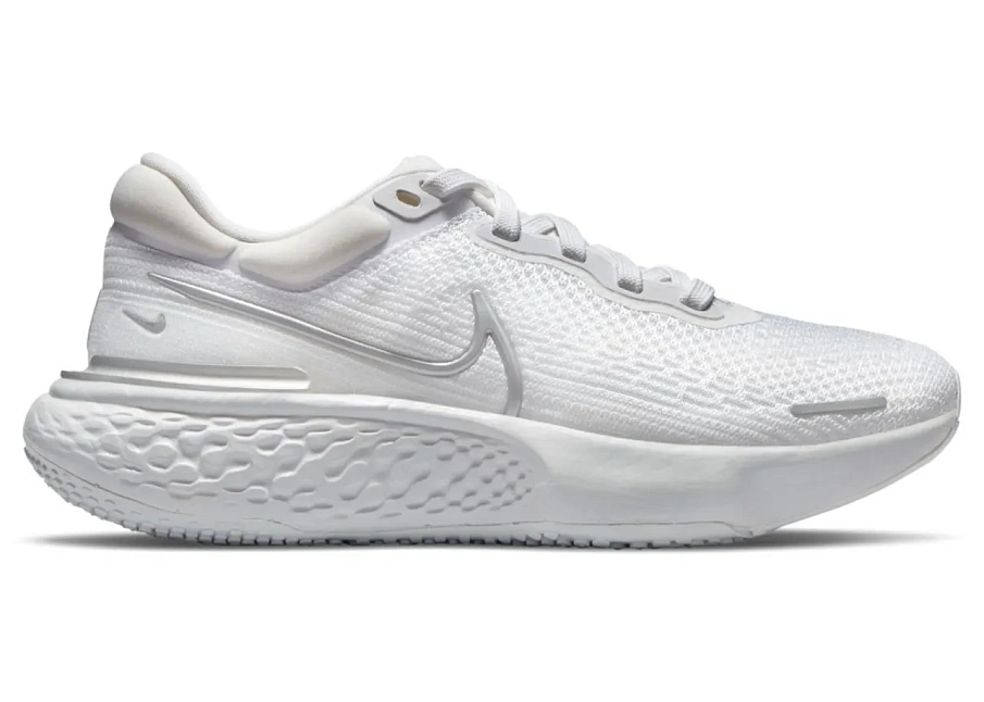 Фото № 1 с приближением к товару «‎Nike ZoomX Invincible Run Flyknit White Metallic Silver »