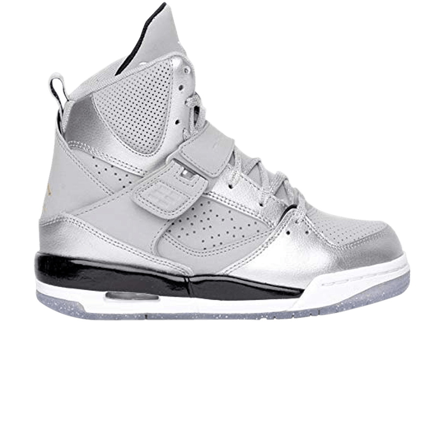 Фото № 1 с приближением к товару «‎Air Jordan Flight 45 High GS Metallic Silver»