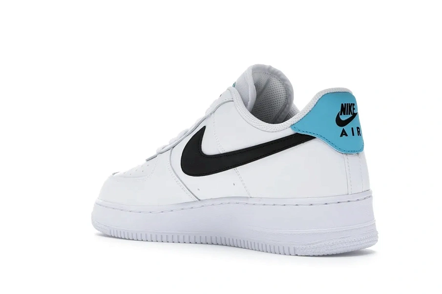 Фото № 5 с приближением к товару «‎Nike Air Force 1 Low Worldwide White Blue Fury Black»