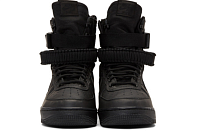 Фото № 2 с приближением к товару «‎Nike SF Air Force 1 High Triple Black (W)»