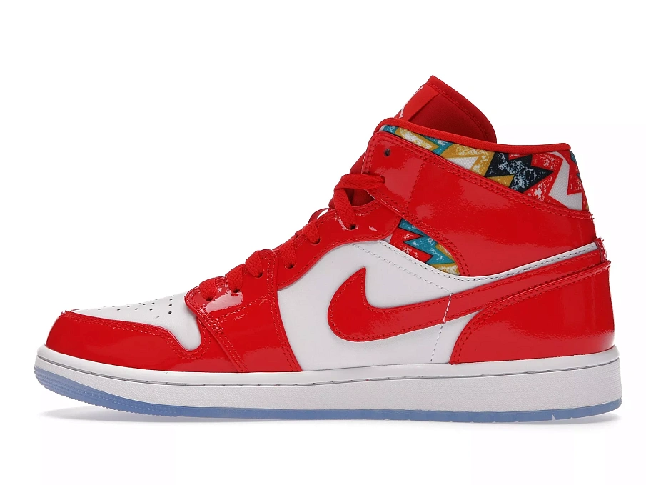 Фото № 4 с приближением к товару «‎Jordan 1 Mid Barcelona Sweater Red Patent»