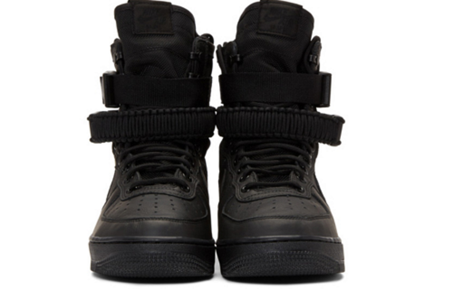 Фото № 2 с приближением к товару «‎Nike SF Air Force 1 High Triple Black (W)»