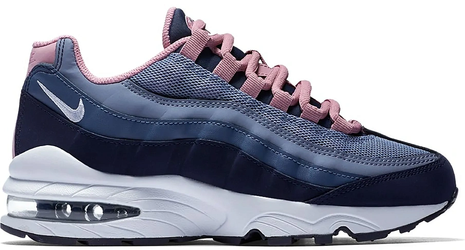 Фото № 1 с приближением к товару «‎Nike Air Max 95 Blackened Blue Pale Pink »