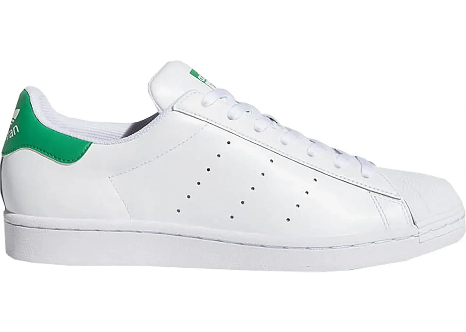 Фото № 1 с приближением к товару «‎adidas Superstan White Green »