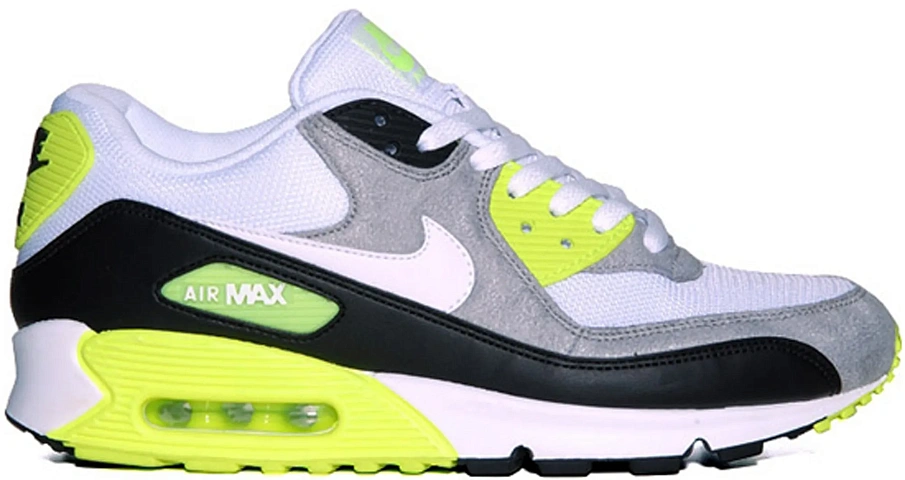 Фото № 1 с приближением к товару «‎Nike Air Max 90 White Volt (2012)»