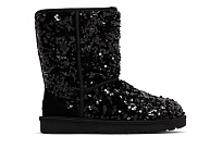 Фото № 2 с приближением к товару «‎UGG Women's Classic Short Chunky Sequin - Black»