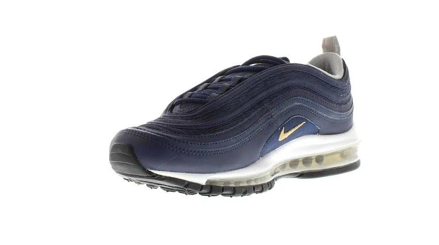 Фото № 2 с приближением к товару «‎Nike Air Max 97 Midnight Navy Metallic Gold»