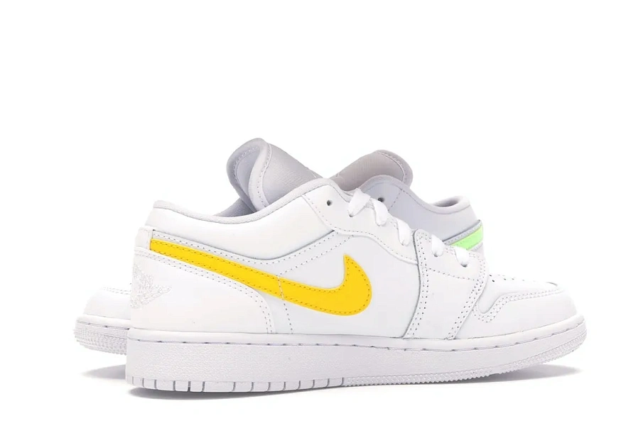 Фото № 2 с приближением к товару «‎Jordan 1 Low White Neon »