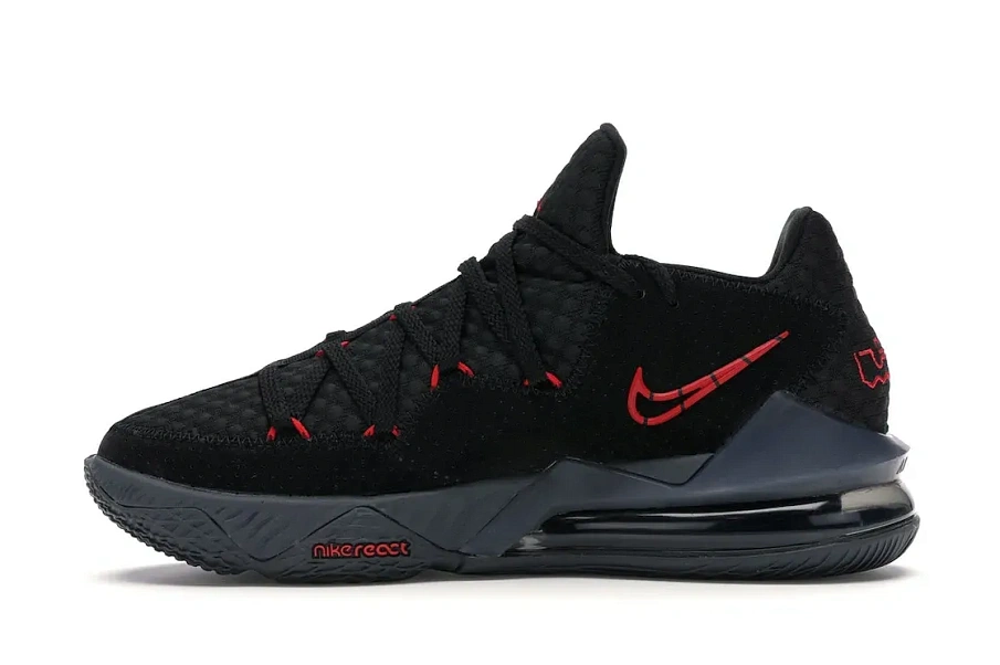 Фото № 3 с приближением к товару «‎Nike LeBron 17 Low Black Red Dark Grey»