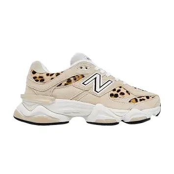 New Balance 9060 Tan Leopard White - 1