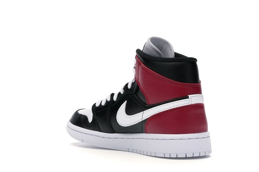 Фото № 5 с приближением к товару «‎Jordan 1 Mid Black Noble Red »