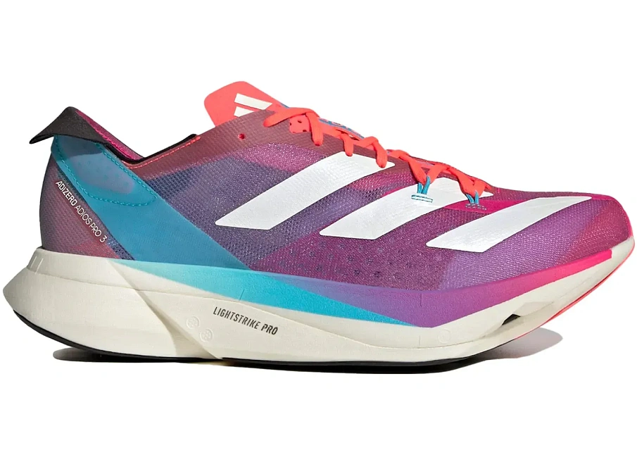 Фото № 1 с приближением к товару «‎adidas Adios Pro 3 Signal Pink Cyan»