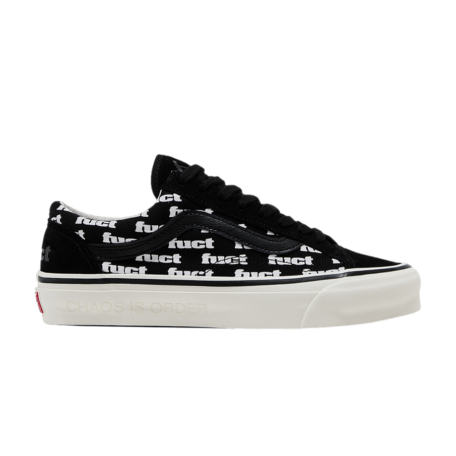 Фото № 1 с приближением к товару «‎FUCT x Slam Jam x Vans Old Skool Reissue 36 LX Black Marshmallow»
