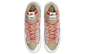 KAWS sacai Nike Blazer Low Skate shoes Reed - 5