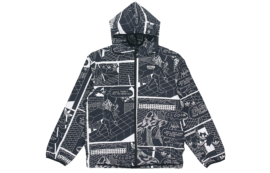 Фото № 3 с приближением к товару «‎adidas originals R.Y.V. Graphic Windbreaker For Men Black»