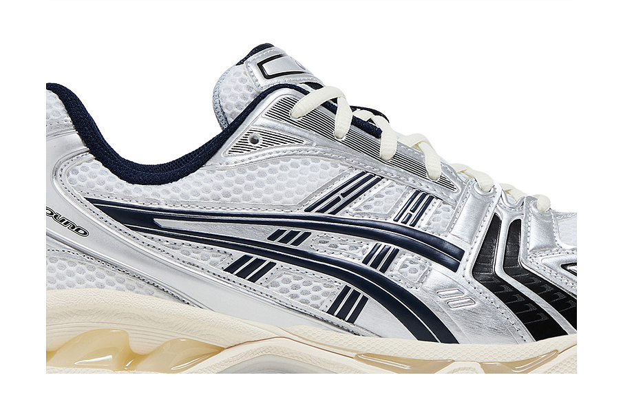 Фото № 3 с приближением к товару «‎JJJJound x ASICS Gel Kayano 14 White Midnight Navy»