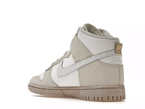 Фото № 2 с приближением к товару «‎Nike Dunk High Retro PRM Cracked Leather Swoosh»