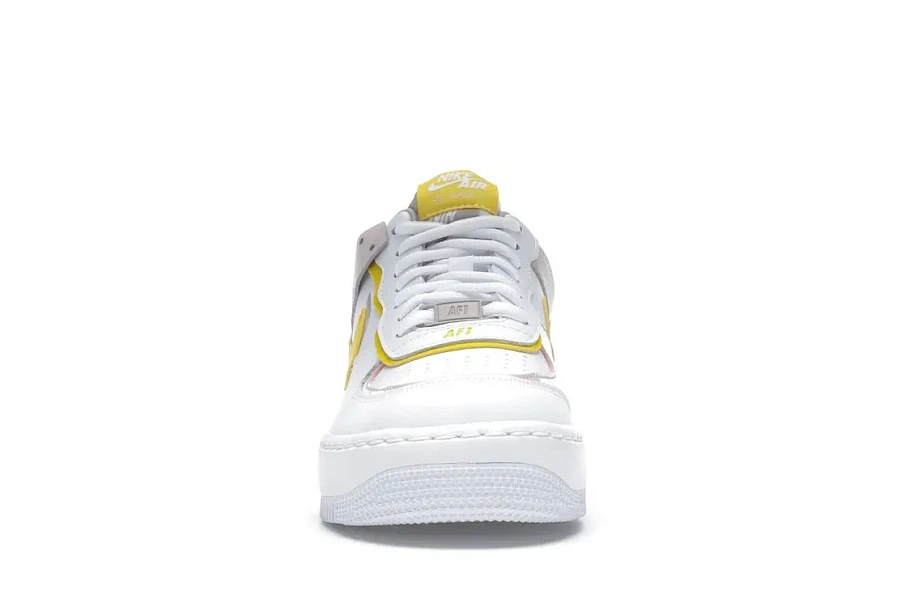 Фото № 2 с приближением к товару «‎Nike Air Force 1 Low Shadow White Barely Rose Speed Yellow »