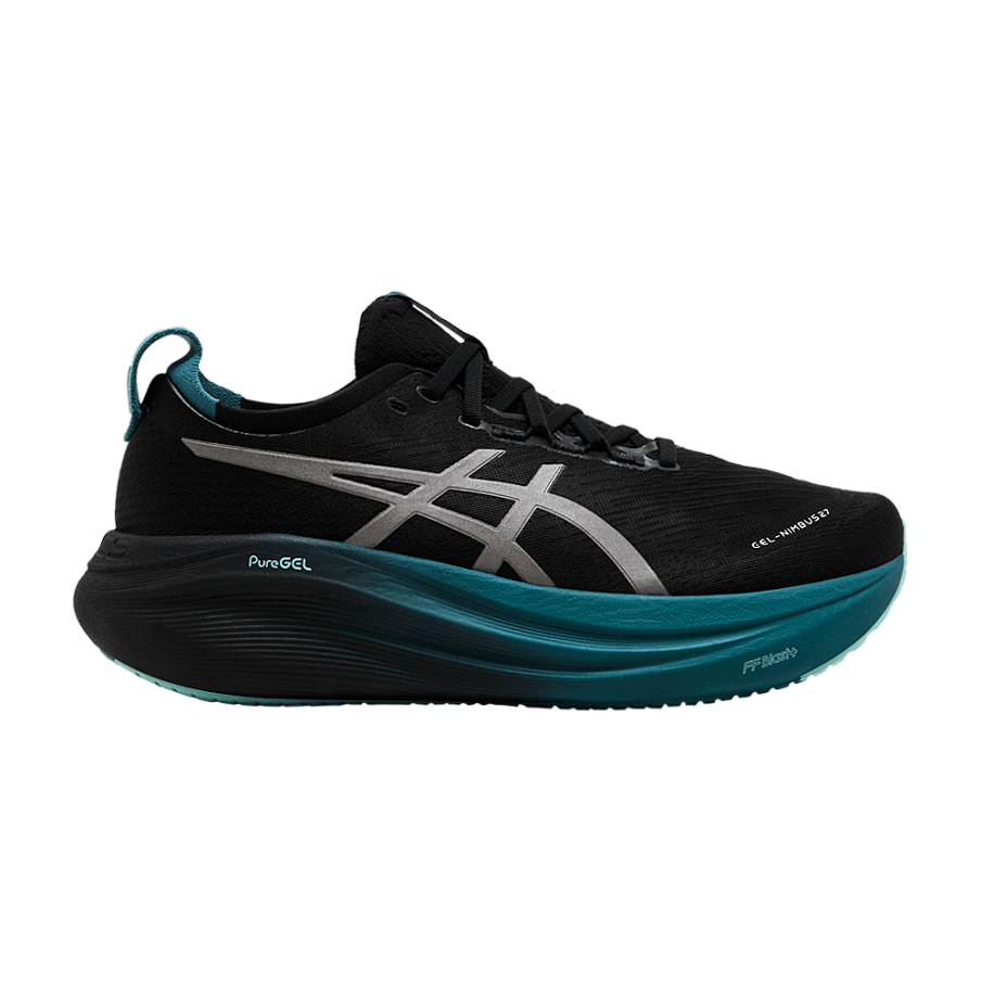 Фото № 1 с приближением к товару «‎ASICS Gel Nimbus 27 Lite Show Black Clay Grey Blue»