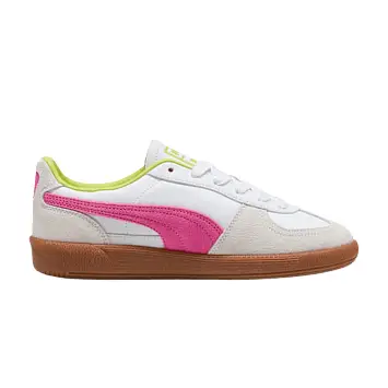 Puma Women's Palermo Leather White Fluro Pink Pes - 1