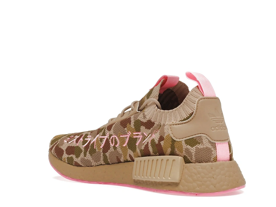 Фото № 6 с приближением к товару «‎adidas NMD R1 Primeknit Duck Camo Pink»