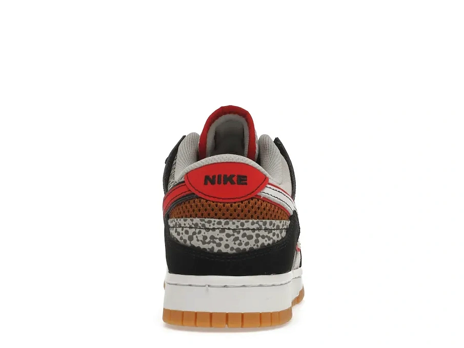 Фото № 4 с приближением к товару «‎Nike Dunk Low Scrap Black Grey University Red»