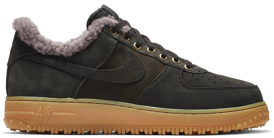 Фото № 1 с приближением к товару «‎Nike Air Force 1 Winter Black Thunder Grey Gum»