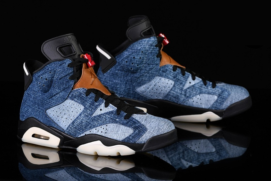 Фото № 2 с приближением к товару «‎Nike Air Jordan 6 Retro Washed Denim »