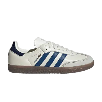 adidas Women's Samba OG Off White Dusky Petrol Night Indigo